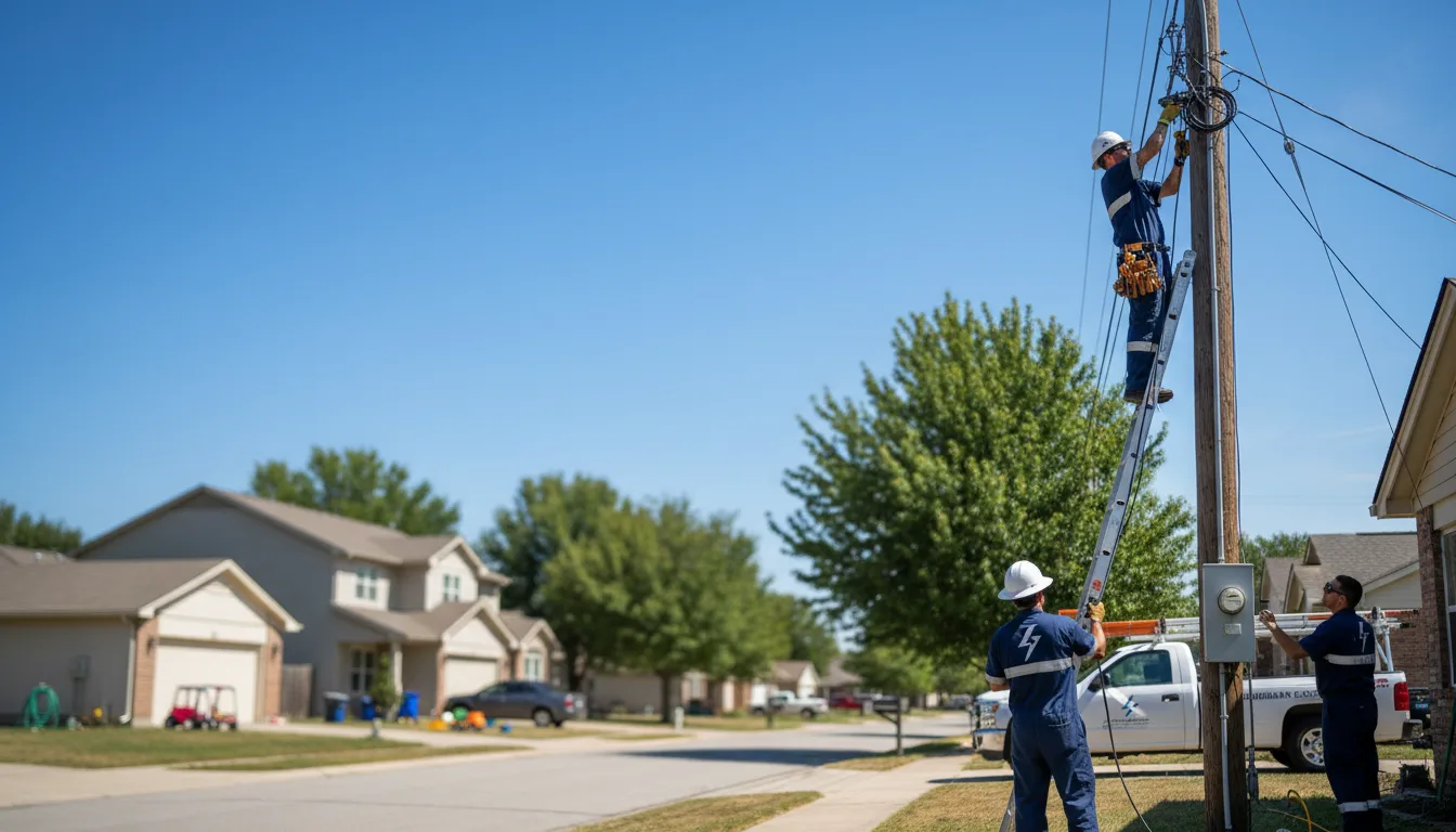 Residential electrician providing installation services in Henry, IL